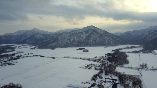 原创 日本北海道雪原自然风光航拍