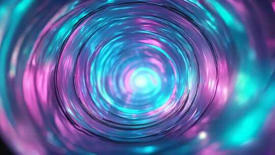 科技感光线隧道穿梭4K