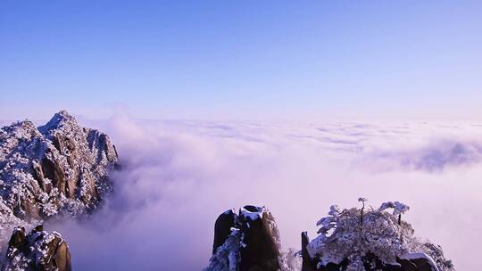 江西三清山雪景