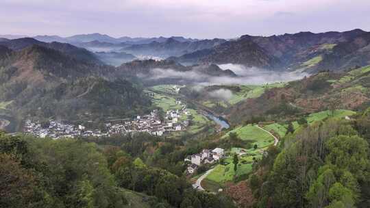 石潭云雾 石潭村 歙县 安徽山水 村落