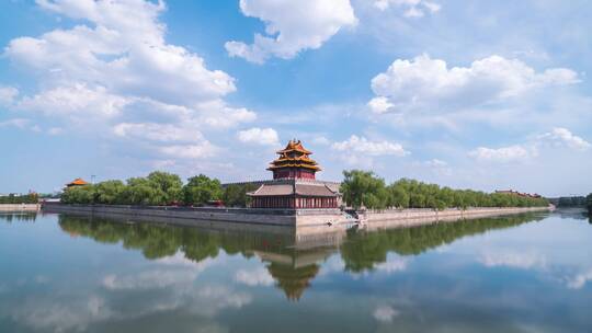 北京故宫角楼流云延时4K