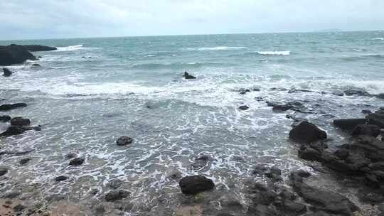 广西北海涠洲岛大海南岸鳄鱼山旅游旅行