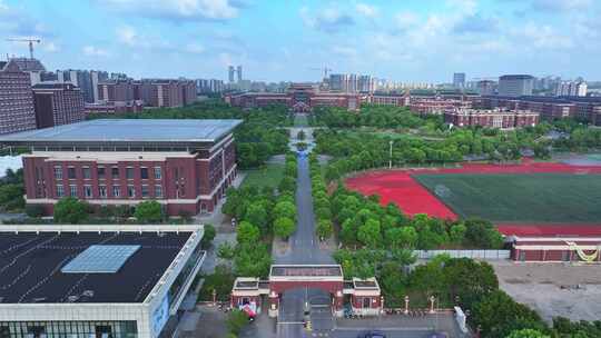 航拍上海临港 临港新片区  上海建桥学院