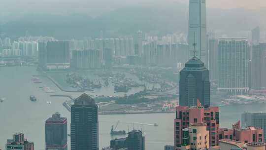 摩天大楼，香港，大都会，城市