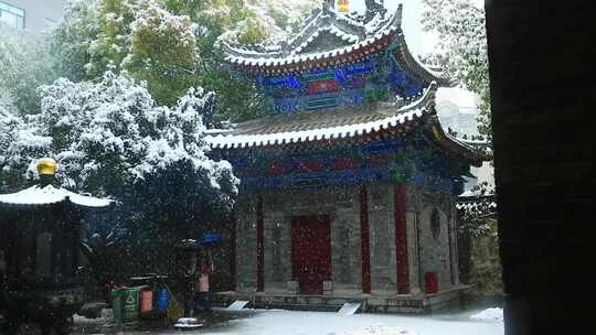 大雪 冬至 大寒　西安古建筑罔极寺