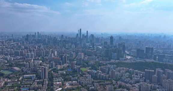 航拍广州延时 恒福路内环路