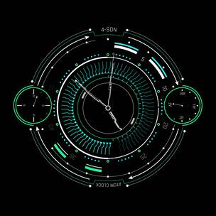未来科技时间钟表特效圆盘时钟倒计时素材