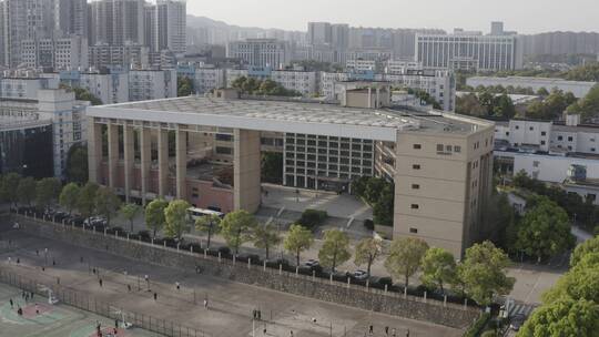 中南大学湘雅医学院图书馆航拍视频素材模板下载