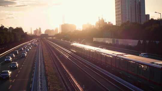 北京地铁实拍 北京八通线实拍视频素材模板下载
