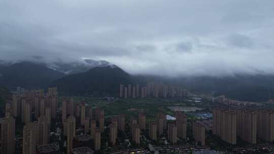 福建连江县潘渡镇的雨后景色