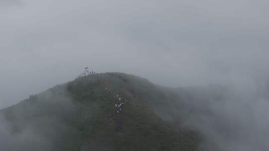 信宜白石大喊地航拍，高山云海航拍