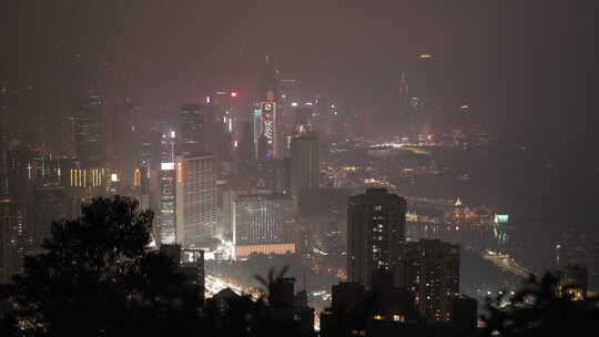 香港CBD中环夜景
