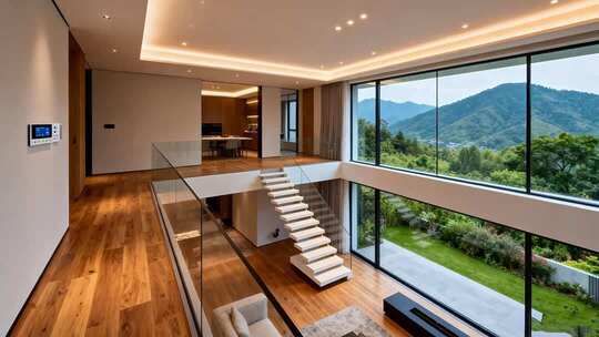 现代别墅室内装修全景