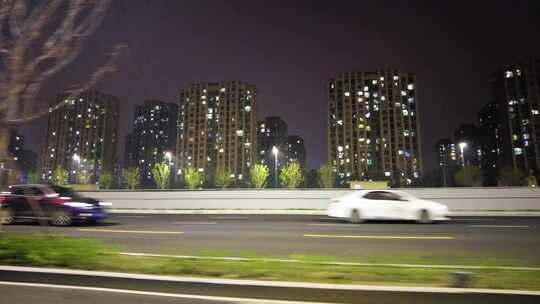 城市马路夜景视频素材