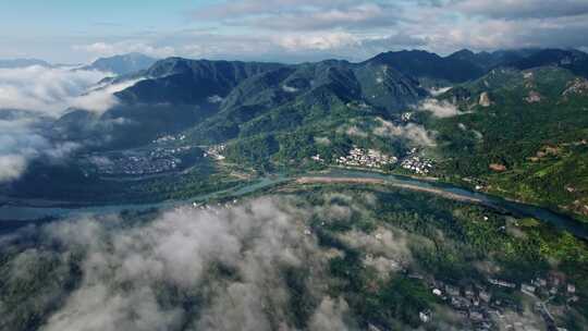 温州永嘉楠溪江狮子岩云海日出