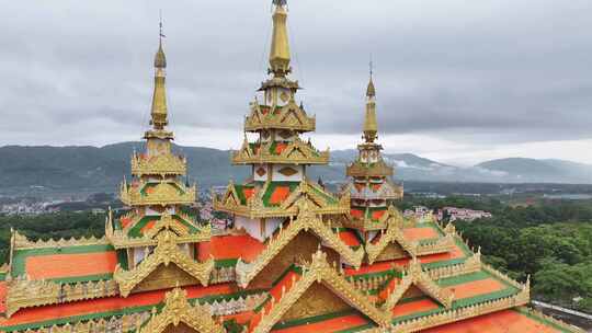 瑞丽市总佛寺航拍