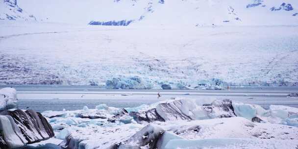 冰岛、冰川、Jokulsarlon、泻湖