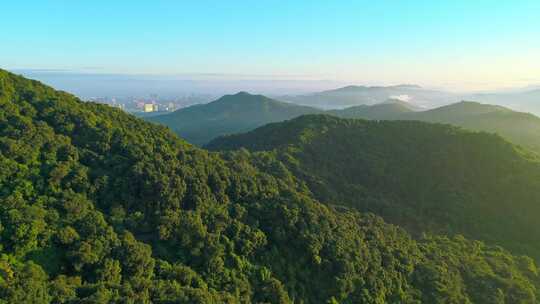 4K广州日出航拍白云山日出