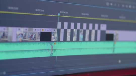 电脑上视频剪辑特写视频素材模板下载