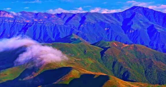 云南自然风光大山山上景观高山峡谷