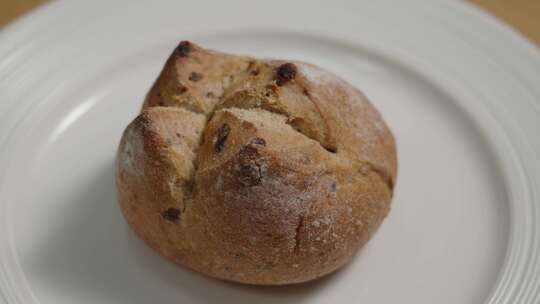 欧式面包欧包甜品食物特写