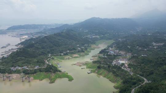 湖北雄伟壮观长江三峡风光航拍