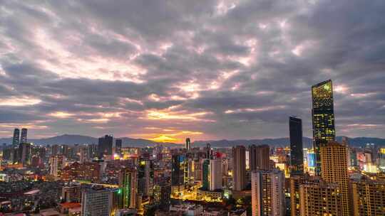 拓东体育馆夜景降噪视频素材模板下载