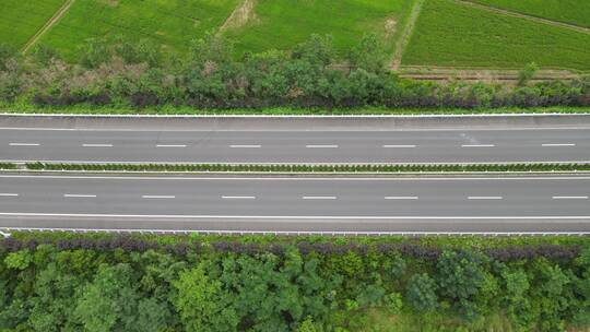 航拍 田园 公路 高速路 道路 水稻