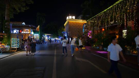 街头逛街路边摊市井集市街景夜市夜店