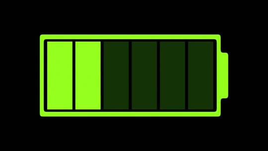 绿色新能源电池充电进度3D素材视频素材模板下载