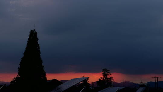 11夕阳 落日 太阳 日落 晚霞 黄昏 天空