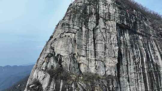 河南南阳五朵山道观万福宫航拍