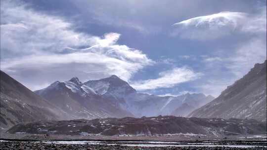 西藏珠穆朗玛峰    4K延时
