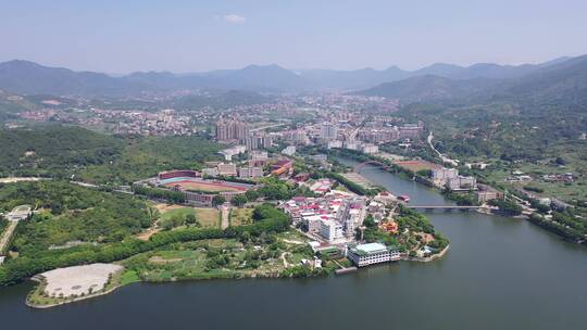 福建省泉州市洛江区马甲镇仰恩大学航拍校园