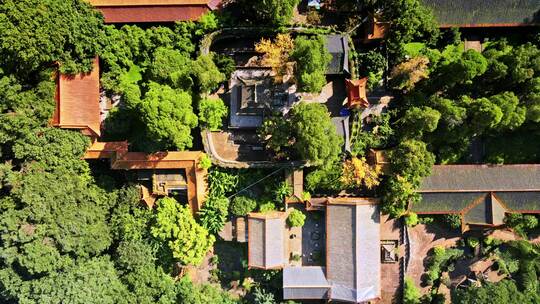 云南昆明金殿风景区 寺庙 深山古寺