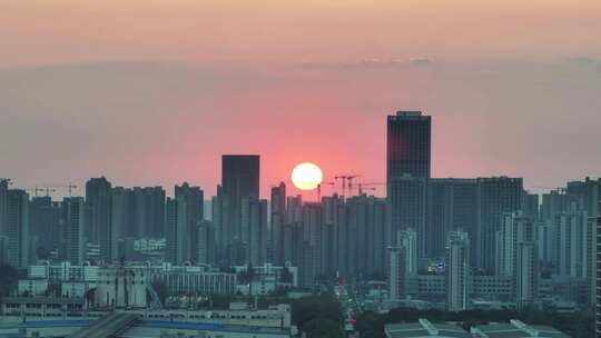 合肥经开区落日