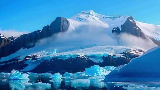 冰川冰块冰雪融化合集