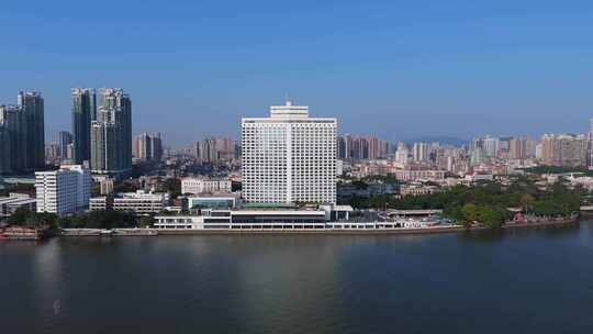 广州沙面白天鹅宾馆视频素材模板下载