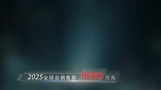 企业简约数据字幕条模板