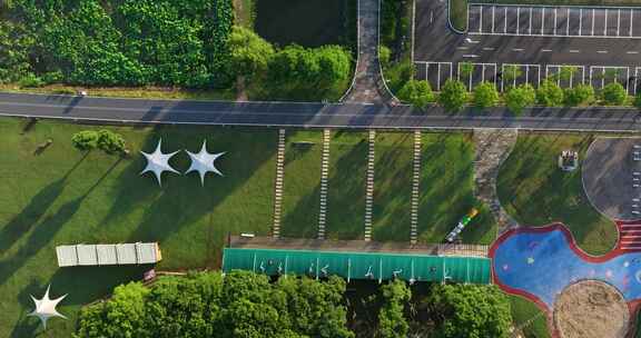 浙江湖州安吉青山绿水发源地余村景区航拍