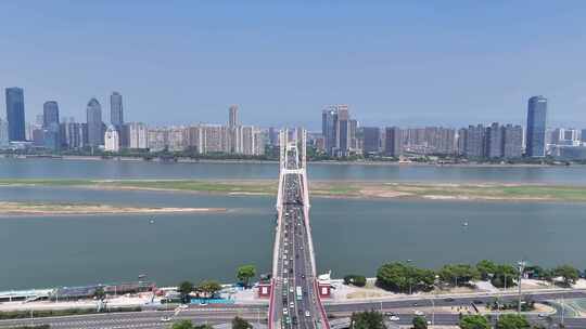 合集江西南昌赣江八一大桥航拍