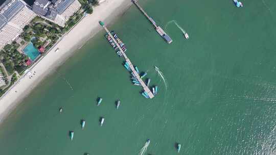 惠州巽寮湾航拍视频素材模板下载