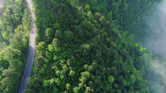 航拍大山云海自然风光视频4K