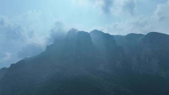 山峰航拍庐山风景区山脉山丘山岭山陵