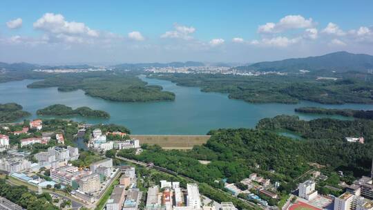 深圳宝安铁岗水库航拍