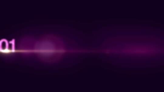 紫色粒子光效文字标题片头展示AE模板