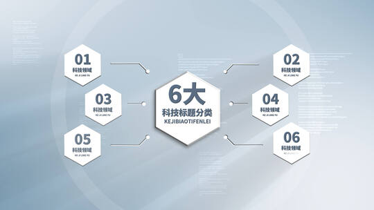 大气简约科技分类展示AE模板