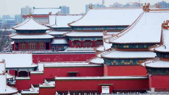 北京故宫紫禁城雪景