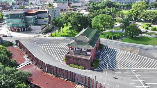 东莞西城楼大街航拍