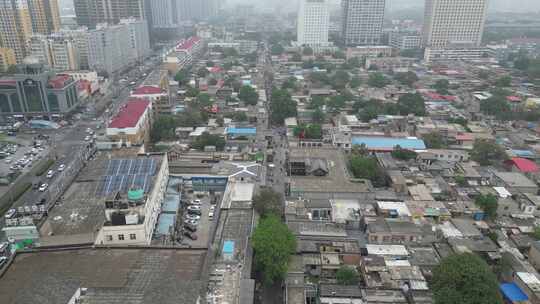 河北邯郸串城街历史文化街区航拍